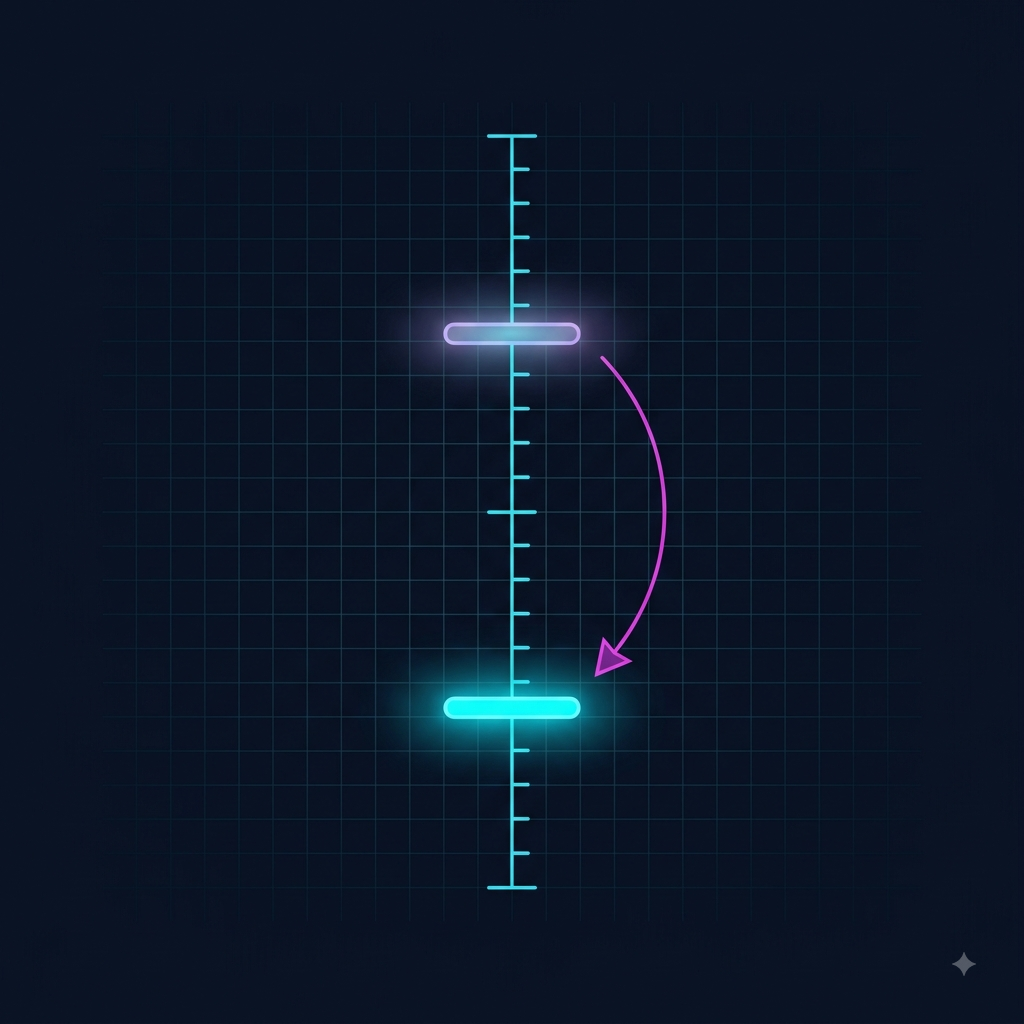 A technology unlock sliding down the level track to an earlier point